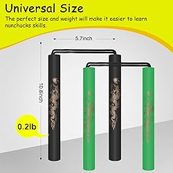 MSGumiho Nunchucks Cord Nunchakus Safe Foam Rubber