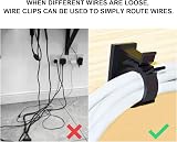 Viaky 30PCS Black Adjustable Cable Clips Self-Adhesive Wire Organizers Holder view 9