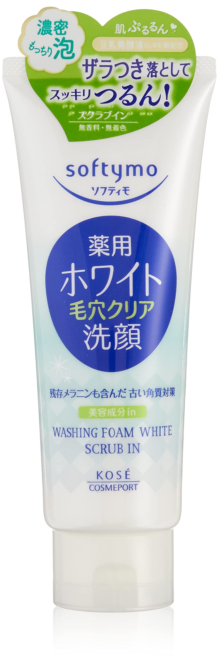 Kose Softymo Medicinal Facial Wash Foam White Scrub In 150 g
