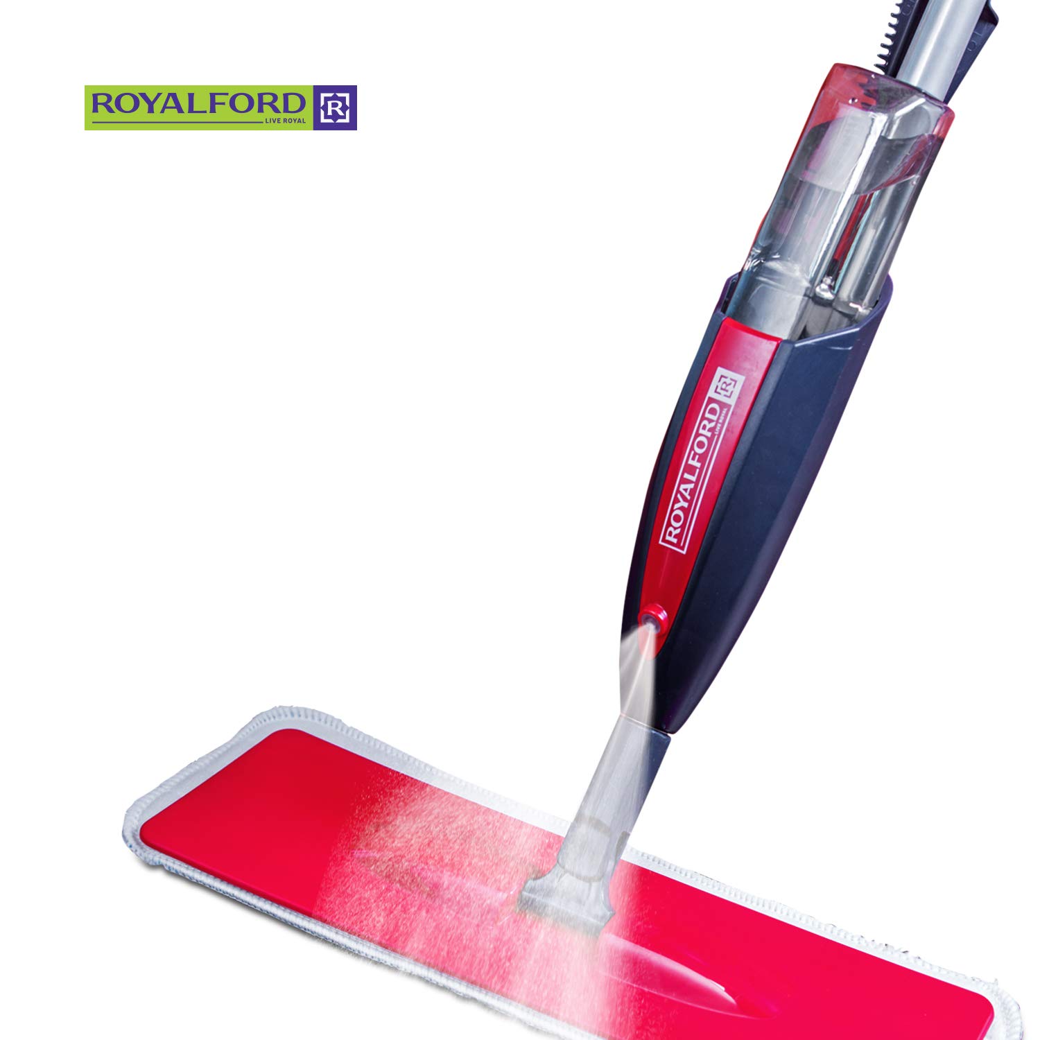 Royalford Spray Floor Mop With Microfiber Pad Ideal For Kitchen