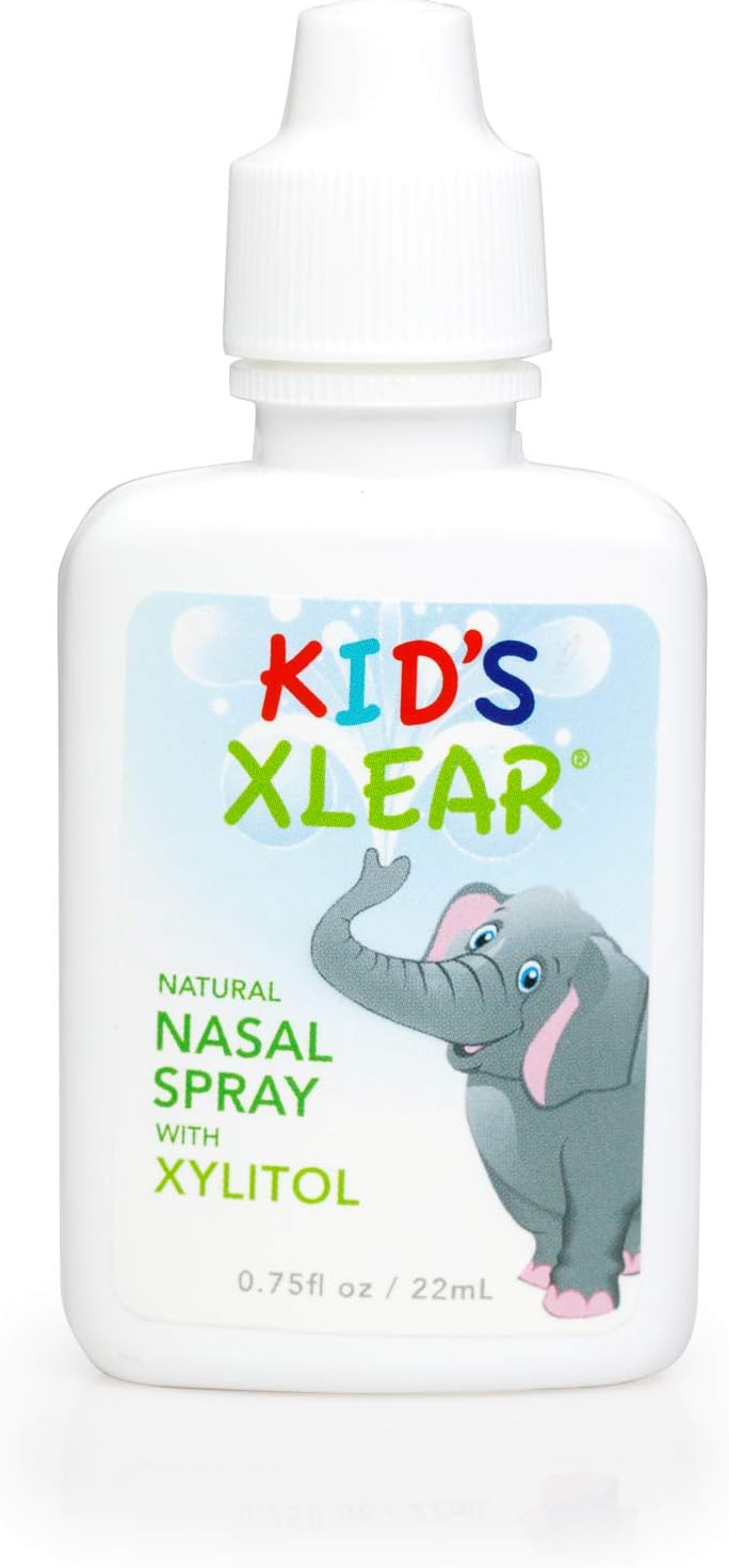 XLEAR Kid's Natural Saline Nasal Spray with Xylitol, 0.75 fl oz (2 Pack): Health & Personal Care