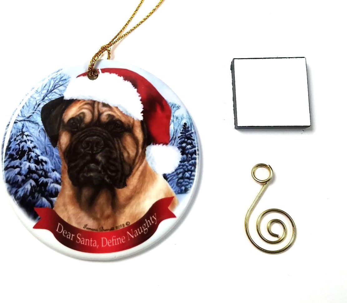 Ornament Hooks - Bullmastiff, Fawn Christmas Ornament 3