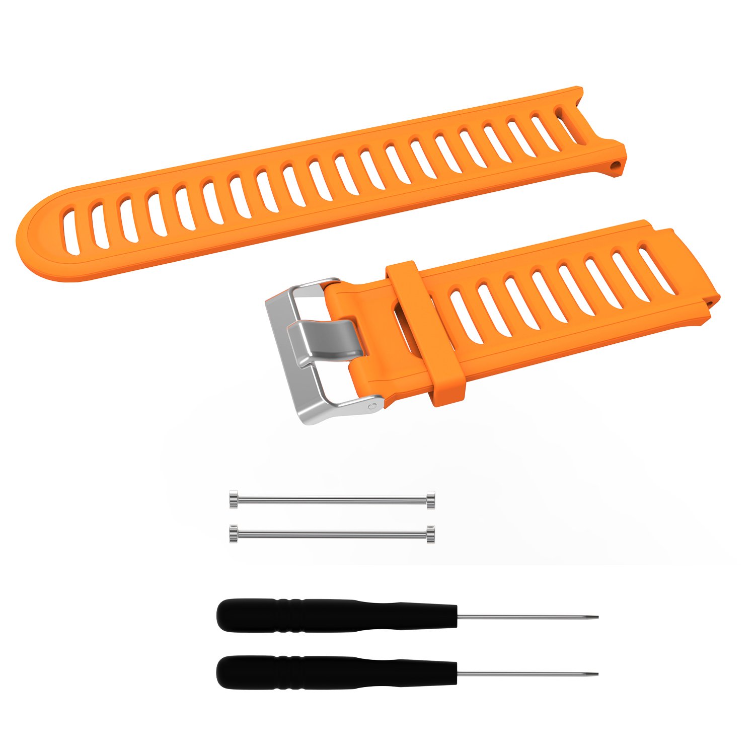 Huwokxix Watch Strap compatible with Garmin Forerunner 910XT,Adjustable Silicone Sports Strap Replacement Band