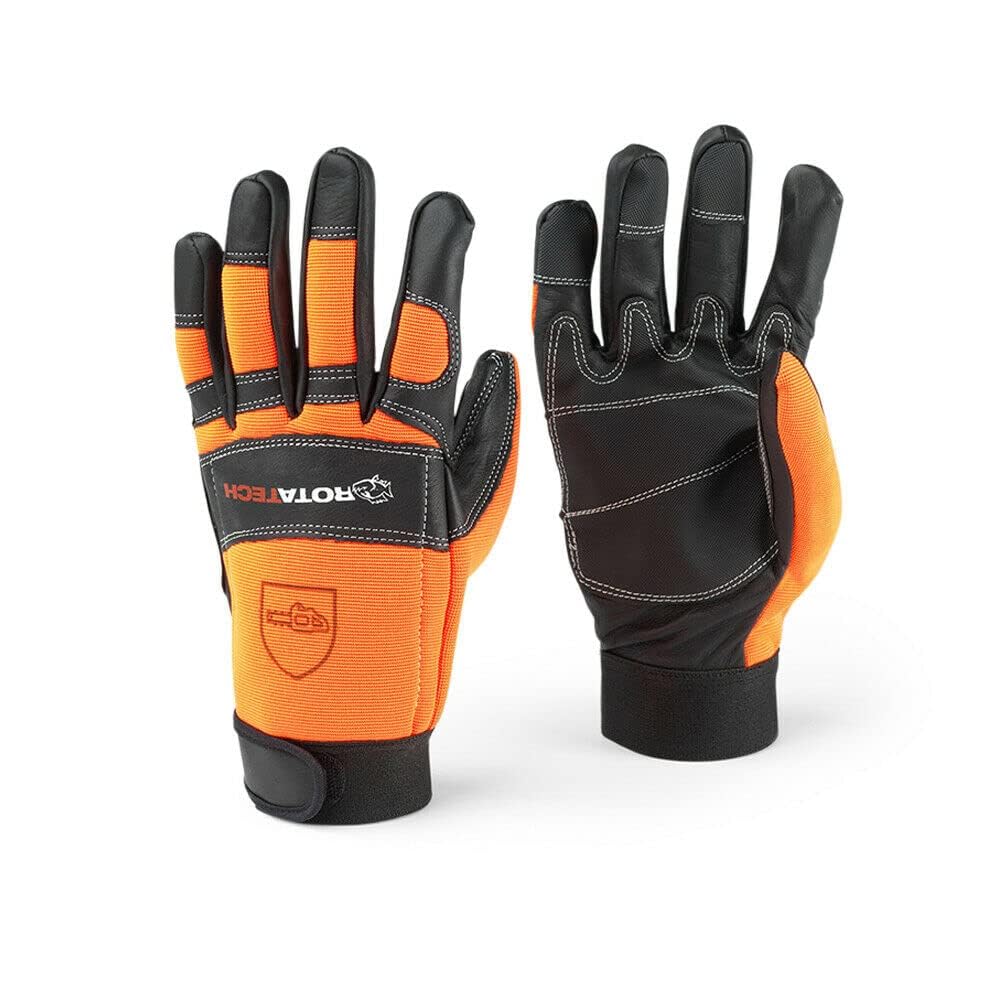 Rotatech Chainsaw Safety Gloves – Premium Quality – Class 1 - S to L (Size 8 / Small)