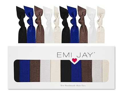 Emi Jay Bold And Basic Hair Ties Pack Of 10 Amazon Co Uk Beauty