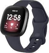 AK Straps for Fitbit Sense 2 Versa 4 Versa 3 Silicone Sport Band Pack D S view 4