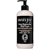 Eva's Joy Honey Milk Regeneration Body Cream, Nourishing Moisturizer for Soft, Glowing Skin, Supports Skin's Natural Health, 16 oz