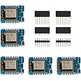 HiLetgo 5pcs Mini ESP8266 ESP-12F Mini NodeMCU Lua 4M Bytes WiFi Module with Pin Headers