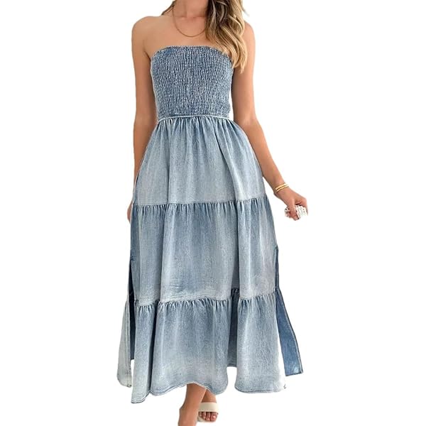 knee length dresses for ladies Z Supply Balos Striped Maxi Dress – Mikinola main image 0