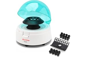 Sanliang Mini Centrifuge 7000RPM Lab Benchtop Centrifuge Machine with 2 Rotors for 8 x 0.2/0.5/1.5/2.0ml and 0.2mL×32 PCR Str