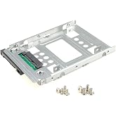 DSLRKIT 2.5" SSD to 3.5" SATA Hard Disk Drive HDD Adapter Caddy Tray CAGE Hot Swap Plug