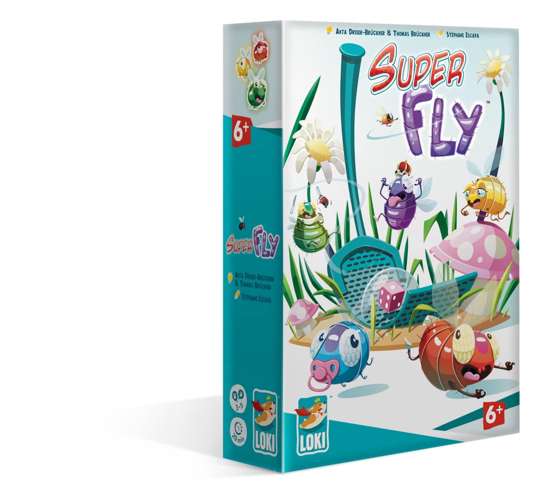 Iello | Superfly | Educational Card Game | Ages 6+ | 3-5 Players | 20 Minutes Playing Time