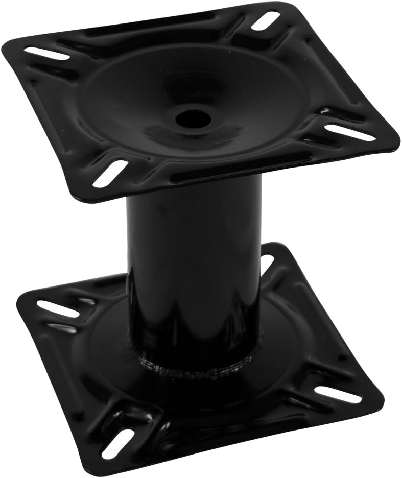 The Wise Company 8WD1251 Boat Seat Pedestal, Black, 7", Seating