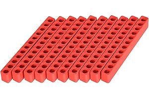 Toolcool 10 Pcs 12 Holes Hex Bit Holder Organizer Screwdriver Bit Holder 1/4 Inch Bit Storage Flexible Plastic