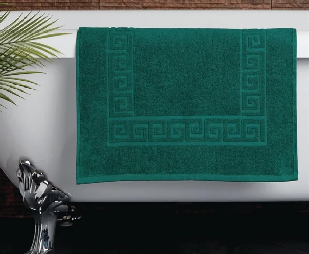 Soft 500GSM 100% Cotton Bathroom Towels Face I Hand I Bath Towels I Bath Sheet I Bath Mat - Dark Green (Bath Sheet (100 x 150cm))