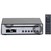 SMSL PL100PRO CD Player 2*CS43131 High-End DAC Chips RCA/Optical/Coaxial/XLR Balanced /3.5mm&amp;4.4mm Headphone Output 200mW 32&Omega;, Lossless MQA Playback, CD-R/CD-RW/MP3 Disc with Remote Control (Black)