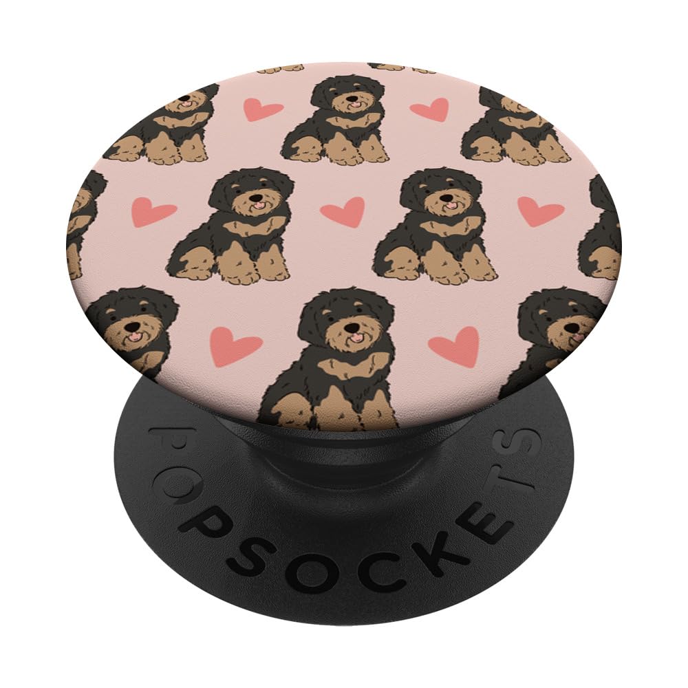 Aussiedoodle Mom Doodle Dog Lover Mama Valentines Day PopSockets Swappable PopGrip