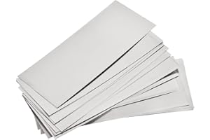SHONAN.SYSTEMS SHONAN 4 Inch Nickel Sheets, 15 Pcs Pure Nickel Tabs for Electroplating, 99.6% Purity
