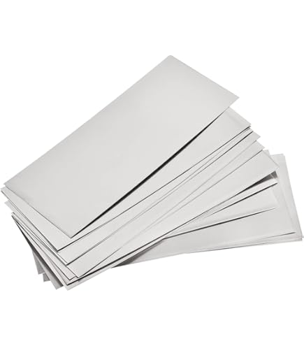Science Experiment Supplies 12 Pcs Pure Copper & Zinc Anode Sheets - 99.9% High Purity Electrode Strips For Electroplating & Science Projects Copper Zinc Strips