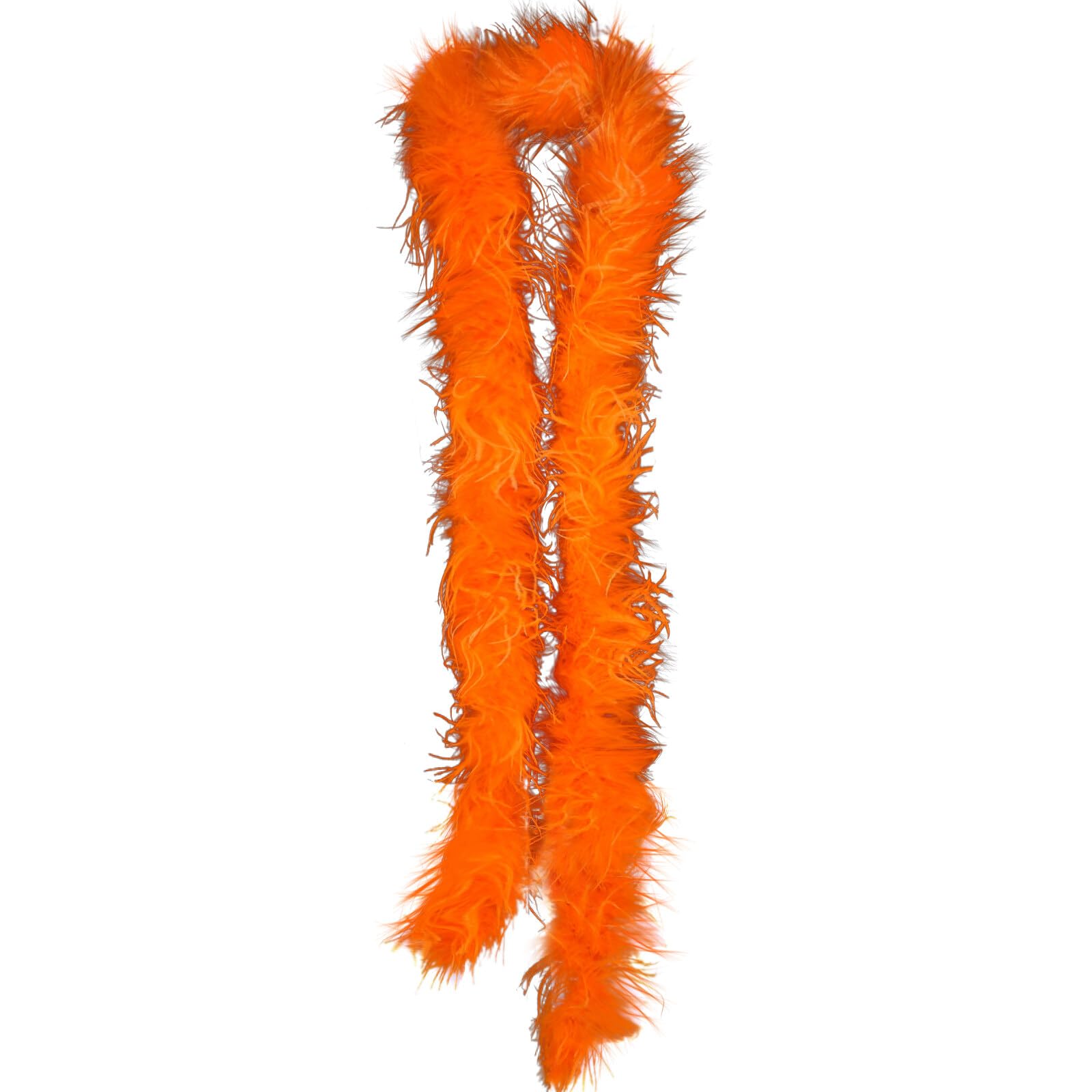 Uposao Fluffy Marabou Feather Boa Fancy Dress Accessory, Christmas Garland Feather Boa for Halloween Crafts Wedding Home Decoration, 50g, 2m