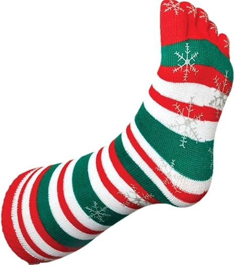 Download waitFOR 3 Pairs Christmas Unisex Multicolor Printing Toe ...
