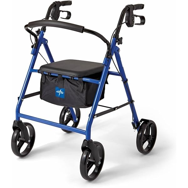 Amazon.com: NOVA Medical Products Zoom Rollator Walker Blue 24