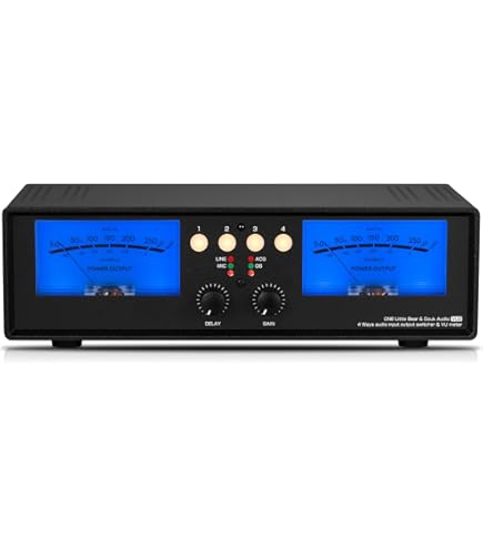 Douk Audio VUメーター Douk Audio VU22 デュアルアナログ VUメーター ディスプレイ DB