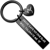 isiyu Drive Safe Keychain for Him I Love You Gifts for Husband from Wife | Boyfriend Birthday Gift Anniversary Sweetest Day Valentines Day Gifts for Boyfriend Husband Mens Christmas Stocking Stuffer