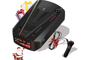 YOCVIKEY New Driving Aids for Cars, RadarDetectors with 360 ° Detection，Led Display,City/Highway Mode, Idea Gifts (Black)