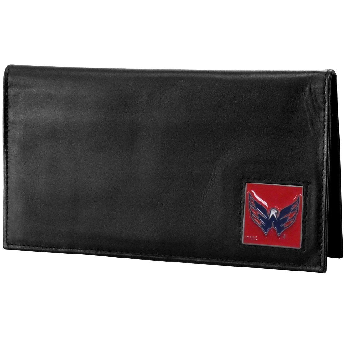 Siskiyou Sports NHL Fan Shop Washington Capitals Deluxe Leather Checkbook Cover One Size Black