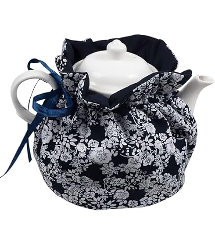 CALLARON Tea Cosy Floral - Couvre-Théière Isolante En Coton Pour Garder Le Thé Chaud