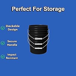 1 Gallon Bucket & Lid -70 Mil All Purpose Pail