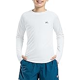 Boys Swim Shirt Long Sleeve Rash Guard UPF 50+ Sun Protection Shirts Quick Dry Lightweight Water Shirts for Kids