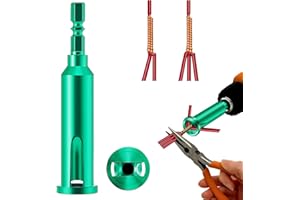 QYQRQF Universal Wire Twisting Tool Cable Wire Stripper and Twister Wire Stripping Tool for Electrician by Drill Driver or Manually (Green)