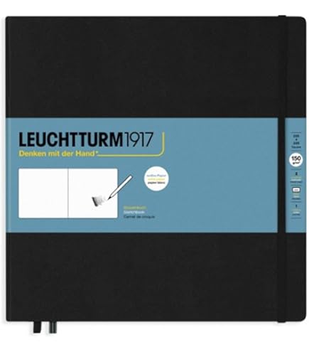 Amazon.com: Leuchtturm1917 - Medium A5 Hardcover Sketchbook (Black