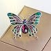 skyllc Fashion European and American Style Colorful Enamel Drop Oil Butterfly Brooch Palace Retro Pin Corsage