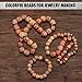 YUEAON 300pcs 10mm/12mm/17mm Natural Painted Wood Beads Round Loose Wooden Bead Bulk Lots Ball for Jewelry Making Bracelet Necklace DIY Craft Hair Dreadlock Macrame Accessories Supplies Assorted