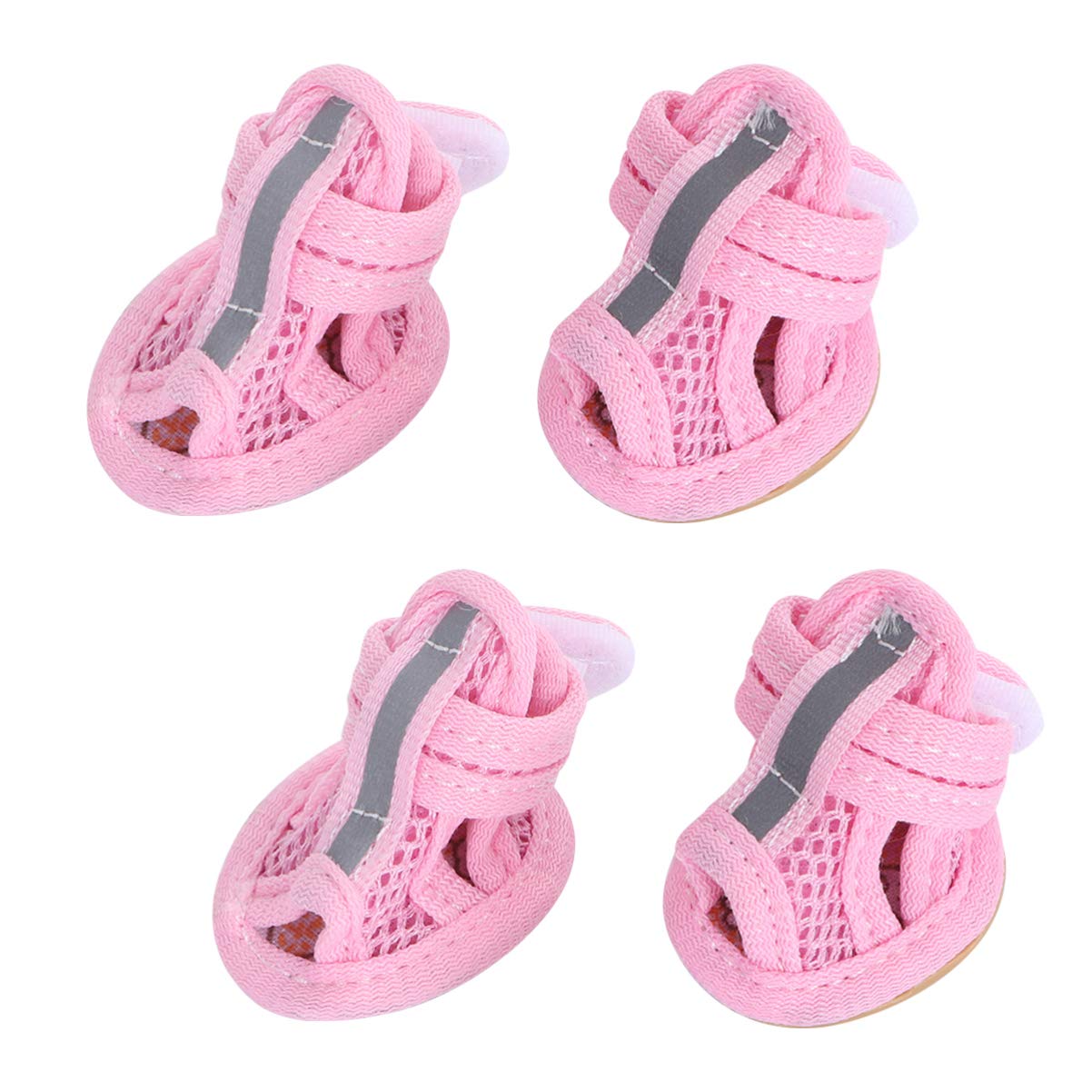 Photo 1 of ULTECHNOVO Dog Sandals for Small Dogs Soft Breathable Summer Shoes Boots for Hot Pavement Slip Rubber Sole Adjustable Doggies Walking Running Outdoor Wearing