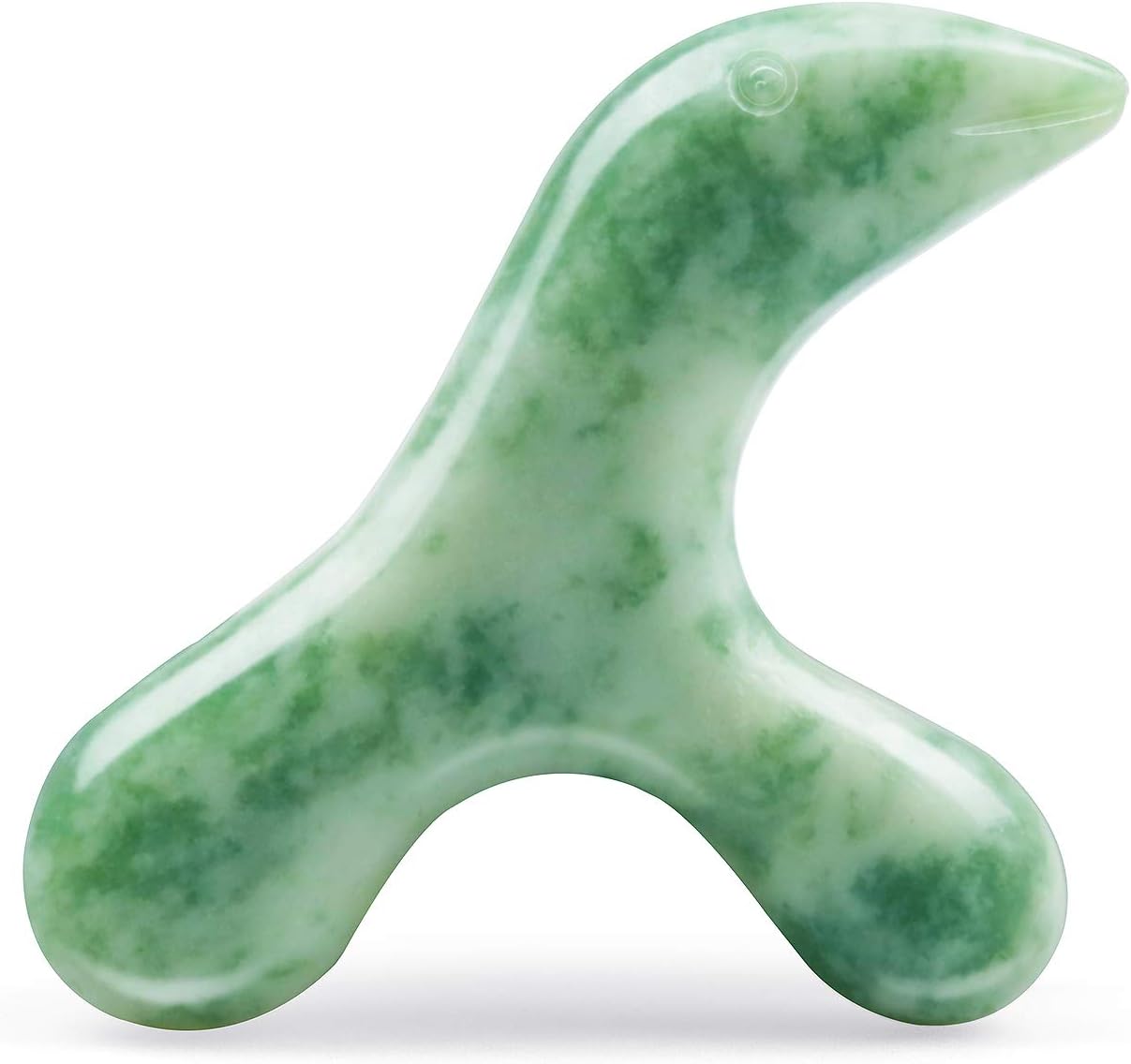 Jade Stone Trigger Point Massage Tool-Deep Tissue Massage- Reflexology Acupressure Massage Tools for Full Body Relaxing Myofascial Release Pain Relief, Real Energy Jade Natural Self-Massage Bar: Health & Personal Care