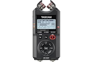 TASCAM DR-40XP 4-Channel 32-Bit Float Portable Handheld Field Recorder and USB-C Audio Interface — With 2 XLR/TRS Inputs and 