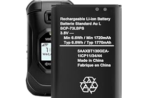 VOLESET SCP-73LBPS Battery,1720mAh Replacement Battery for Kyocera DuraXV Extreme E4810 Verizon Flip Phone SCP73LBPS