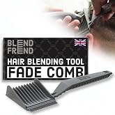Blend Frend Original Hair Clipper Comb Left Handed &ndash; Grade 1 (3mm) | Perfect Blending Comb for Home Users &amp; Novice Barbers | Fits All Clipper Brands | UK-Made