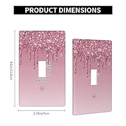 Pink Light Switch Cover Decorative Single Toggle 1