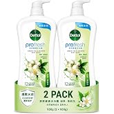 Dettol Body Wash - Refreshing Green Tea and Jasmine Fragrance, Antibacterial Shower Gel, 950g x 2 Bottles, Long-Lasting Freshness &amp; Germ Protection, China Version (Green Tea &amp; Jasmine)