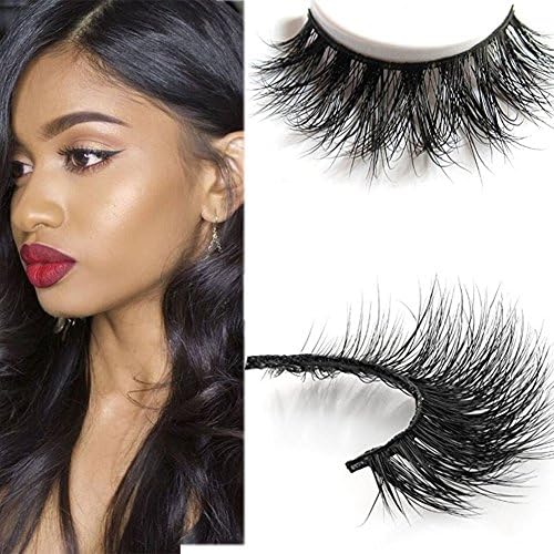 Freya Hair 3D Mink Fake Eyelashes 100% Siberian Mink Fur Hand-made False Lashes 1 Pair Package(DM28)