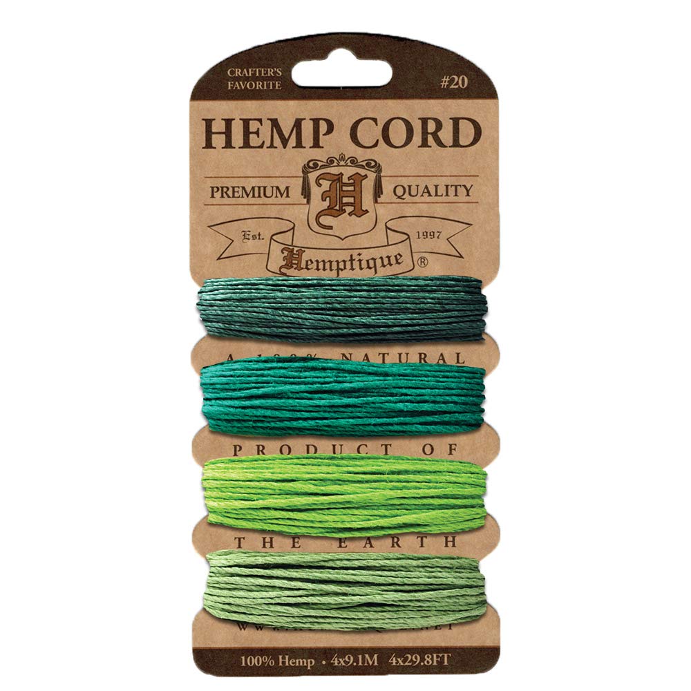 Hemptique Hemp Card (Set of 4) Shades of Emerald