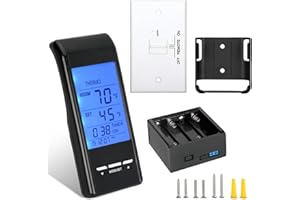 CASMER Universal Smart Fireplace Remote Control, Fit for skytech 1001 3301 5301 5320 Smart-BATT,superior TSRC,acumen RCK,Touch Screen-Timer Control-Thermostat Control-Child Protection,Control Millivolt Valve