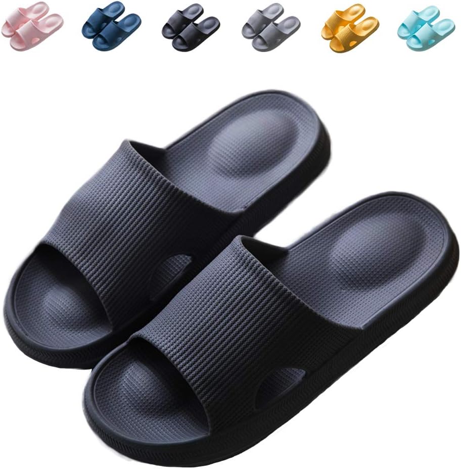 Finleoo Women and Men Bath Slipper Anti-Slip for Indoor Home House Sandal