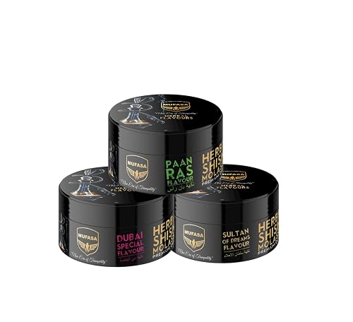 Shisha Ras MUFASA Hookah Flavors Nicotine Free Hookah Shisha Flavors - Pack of 3 ...