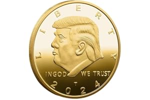 YIQILAFADA President Donald Trump Coin, Collectible Trump 2024 Coin 45th Presidential Gold Challenge Coin